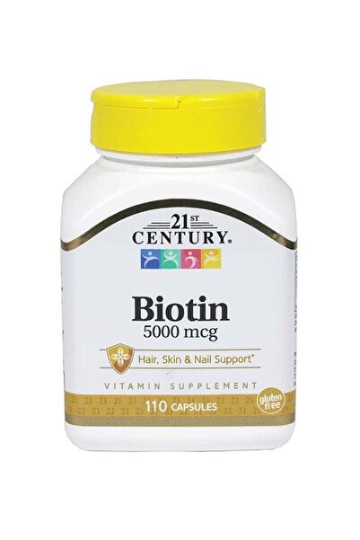 21st Century Biotin Dietary Supplement 5000 mcg - 110 Capsules