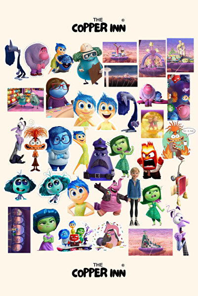 The Copper Inn مجموعة ملصقات 37 قطعة بتصميم المشاعر العكسية لدفتر القصاصات وا...
