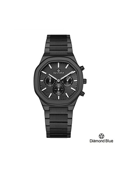 Diamond Blue ساعة دايموند بلو سوداء بالكامل، تصميم كرونوغراف رياضي يمنحك هيبة...