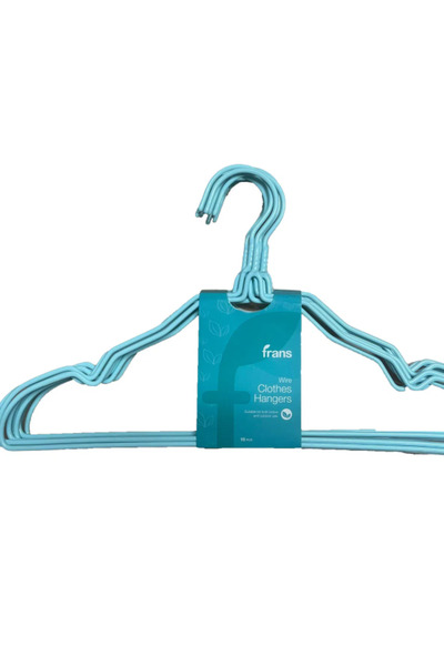 Umera Metal Hangers 30 cm, Silicone coated, random colors, 10/set