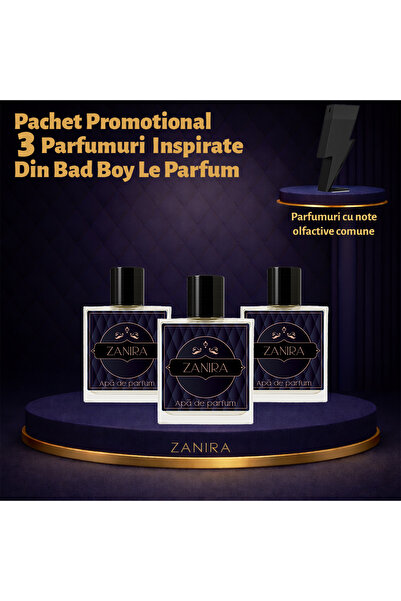 Zanira Set Promoțional 3 Parfumuri 004 – Inspirat din Bad Boy Le Parfum