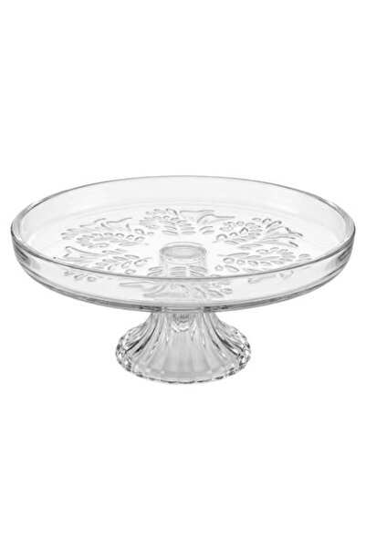 Decofeast طبق تقديم زجاجي دائري بقاعدة
