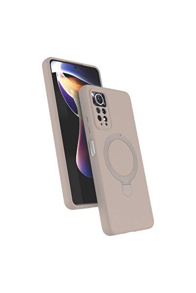 Twin Store غطاء حماية ريدمي نوت 12 4G مع حامل ماجسيف - تيتانيوم صحراوي