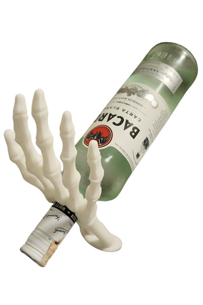 cabana İskelet Eli Şaraplık ve Şişe Tutacağı (Kemik Rengi)