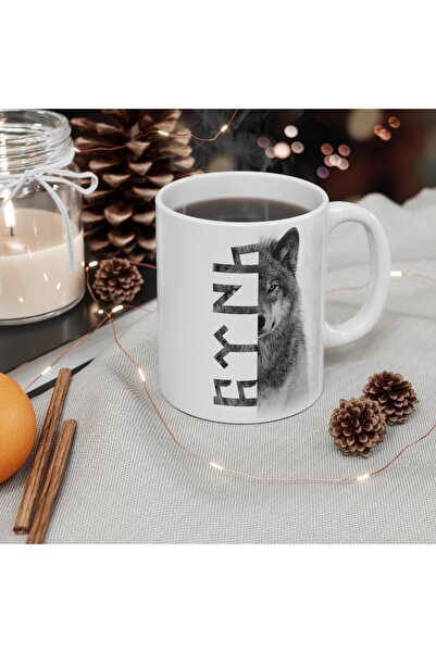 FALAVİ Turkish Wolf Printed Trophy