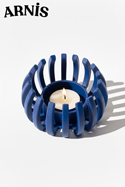 ARNİS Dekoratif Lüx Kafes Mumluk / Mum HEDİYELİ / Modern Mumluk Tealight/ 7 R...
