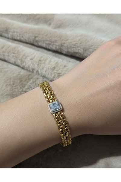 Silver 925 Ayar damgalı Gümüş El yapımı özel altın kaplamalı baget bileklik