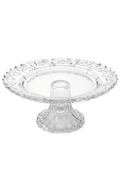 DECOLFİN طبق تقديم زجاجي دائري بقاعدة