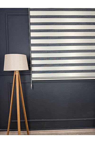 Krem Bambu Stor Zebra Perde Güneşlik 1.Kalite