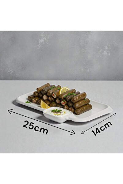 cc bin shihon صحن تقديم مصنوع من الميلامين الابيض النقي مقاوم للكسر آمن لغسالة الصحون ضد حرارة المكرويف