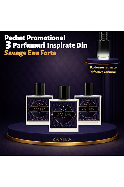Zanira Set Promoțional 3 Parfumuri 052 – Inspirat din Savage Eau Forte