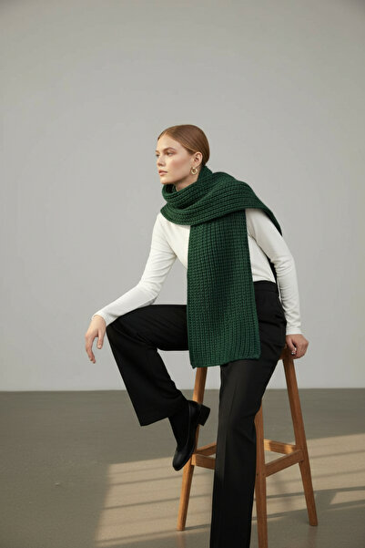 Molly Nelly Kadın Triko Örgü Şal Atkı