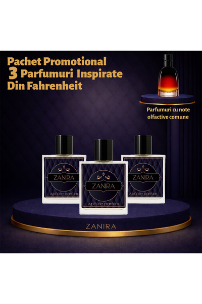 Zanira Promotional Set of 3 Perfumes 012 – Inspired by Fahrenheit