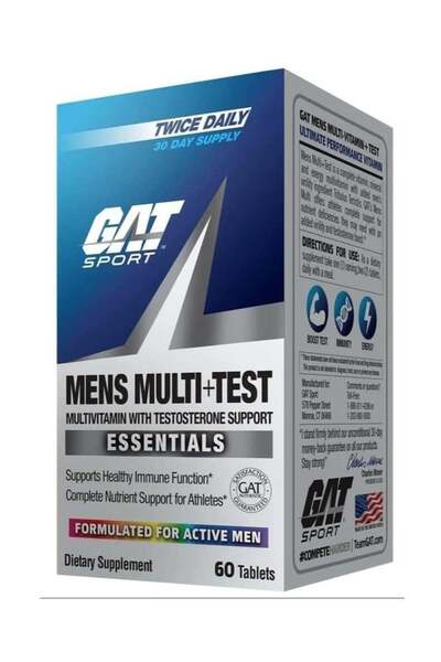 GAT SPORT مكمل غذائي متعدد الفيتامينات للرجال مع دعم هرمون التستوستيرون للرجا...