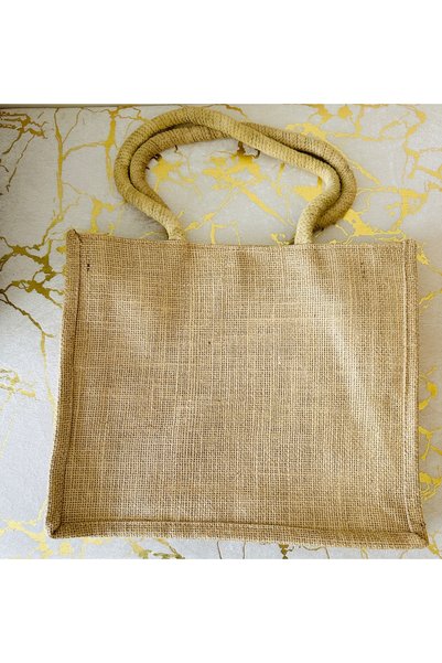 Jüt Atölye Sunflower Embroidered Natural Jute Shoulder Beach Sea Bag Tote Bag