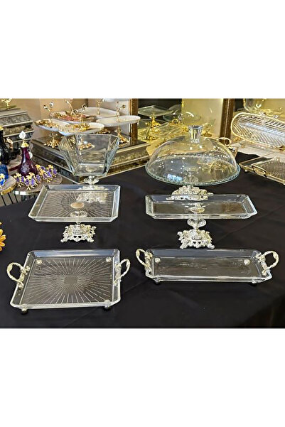 alfafe home 6 Parca Döküm Ayaklı Cam Servis Seti