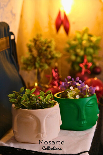 Mosarte تمثال/منحوتة وجه بوذا التجريدي البسيط - قطعة ديكور عصرية، مجموعة من ق...