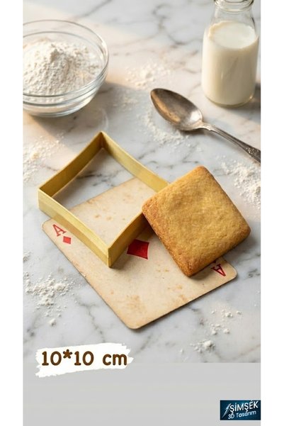 Şimşek 3D 4-Piece Playing Card Series Cookie Cutter Set - Spades, Hearts, Clubs, Diamonds - Cake and Dough Shaper