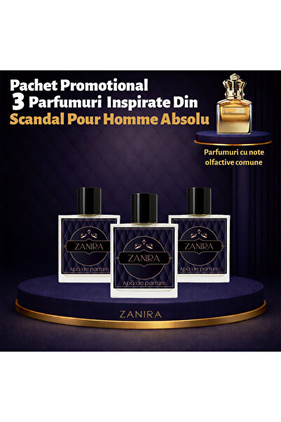 Zanira Set of 3 Perfumes 063 – Inspired by Scandal Pour Homme Absolu