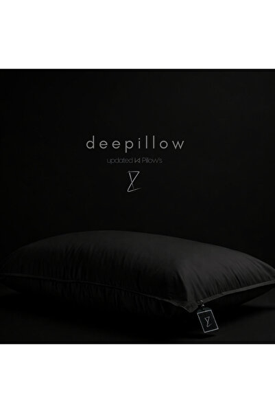 İz Home Deepillow Siyah Hipoalerjenik Evo Yastık | Nanogel Destekli | Yıkanabilir | 875 GR | Uyku Yastığı