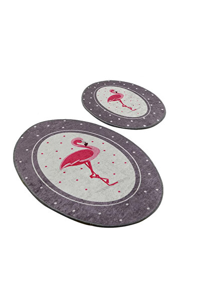 Persera Σετ 2 Covorase baie Chile Flamingo, 60 x 100 cm, 50 x 60 cm, αντιθερα...