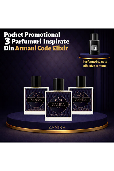 Zanira Set 3 Parfumuri 059 – Inspirat din ARMANl C0DE Elixir