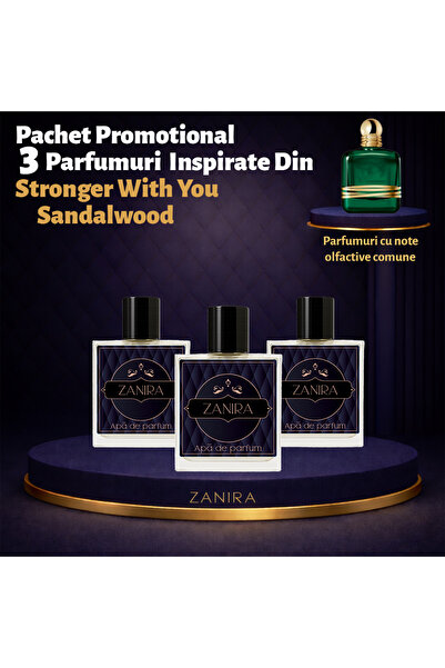 Zanira Promotional Set of 3 Perfumes 043 – Inspired by Stronger With You Sand...