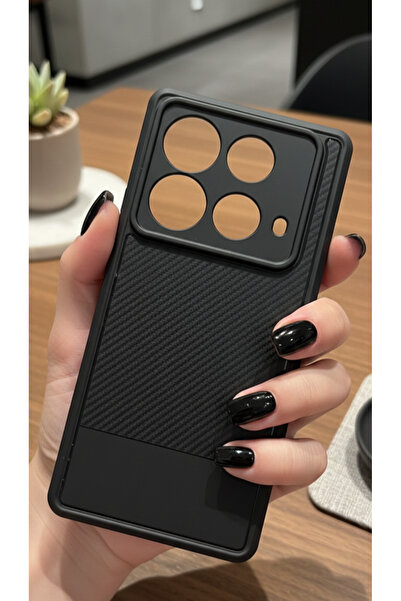 Hatreds İnfinix Note 40 ve Note 40 Pro İçin Uyumlu Premium Karbon Fiber Desen...