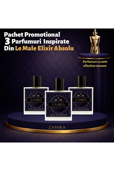 Zanira Set Promoțional 3 Parfumuri 057 – Inspirat din Le Male Elixir Absolu