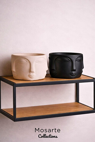 Mosarte Buda Series Minimalist Soyut Yüz Vazo / Heykel – Modern Dekoratif Obj...