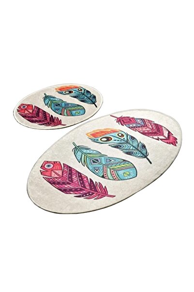 Persera Σετ 2 Φτερό Covorase baie, 60 x 100 cm, 50 x 60 cm, αντιθεραπευτικό, ...