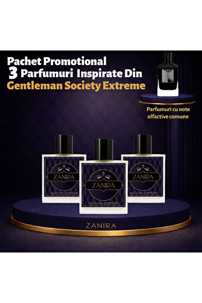 Zanira Set Promoțional 3 Parfumuri 040 – Inspirat din Gentleman Society Extreme