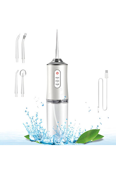 Teno ® Portable Oral Irrigator, 3 Modes, 4 Cleaning Tips, Anti-Tartar, 230ml,...