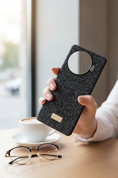 HanTeknolojim Tecno Camon 30 Pro Kırçıllı Taşlı Venüe Silikon Kapak