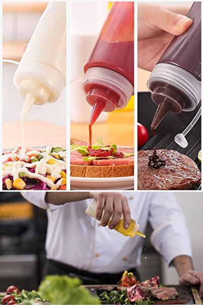 safestore Practical 2 Pieces Masterchef Plastic Oil Bottle with Leak-Proof Lid Oil Pot Sauce Bottle 700 ml