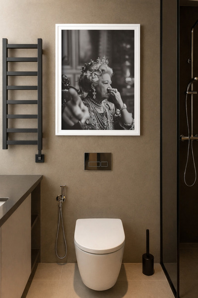 Koi Art Design Beyaz Çerçeveli Tek Parça Modern Temalı Yüksek Kalite UV Baskl...