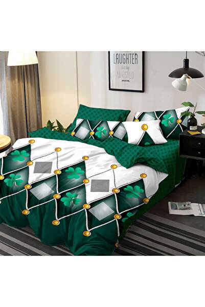 Pucioasa Lenjerie de pat pentru pat dublu 2 persoane Pucioasa, 6 piese, Finet...