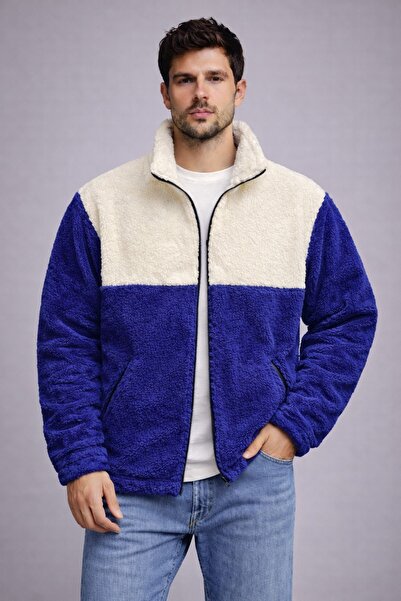 THANBUTİK Segmented Plush Fleece Jacket