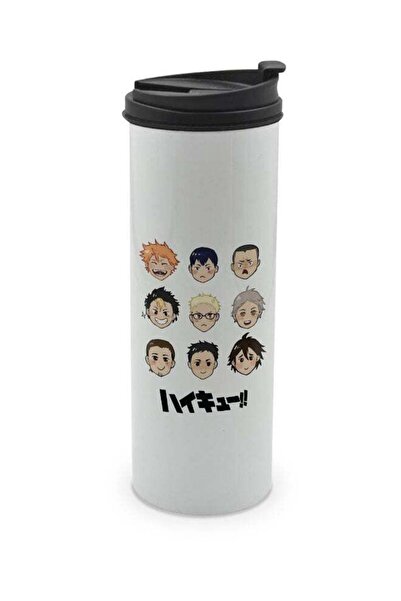 LOUD UNIVERSE Haikyuu White Travel Tumbler for Hot Drinks (250 ml)