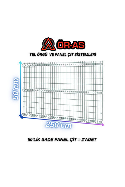 ÖR-AS TEL ÖRGÜ & PANEL ÇİT SİSTEMLERİ Ör-As Tel Bahçe Teli Panel Çit 50 cm x ...