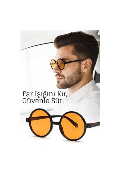 ModaCar Parlama Önleyici Gece Sürüş Görüş Gözlüğü Sis Far Işık Önleyici Anti-...