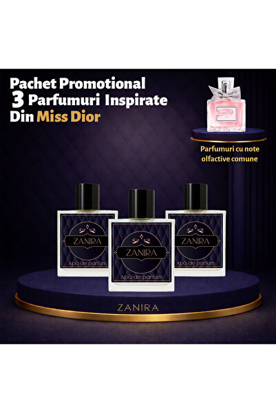 Zanira Promotional Set of 3 Perfumes 115 – Inspired by Miss DI0R