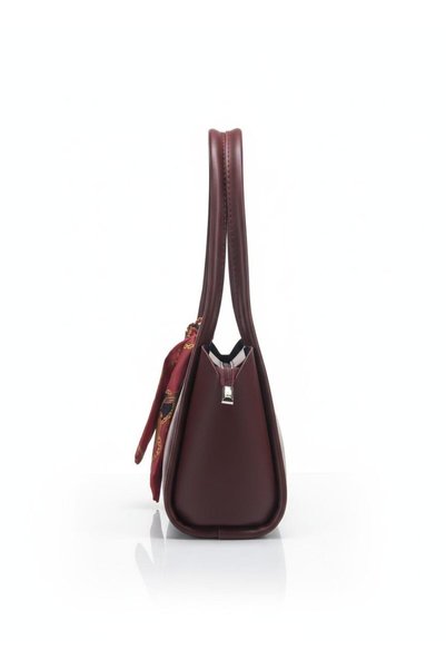 ZEGİ BAGS &MORE Women's Shoulder Bag with Mink Scarf Detail Minimalist Hobo Handbag