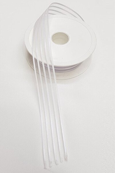 Massaltay شريط هيلتون 2 متر - شريط أورجانزا مخطط - إكسسوار لتزيين حفلات الزفا...