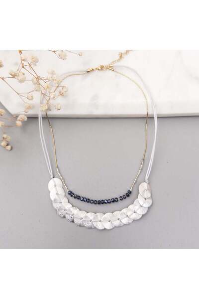 MOONGLOW ACCESSORIES Colier Silver Coins