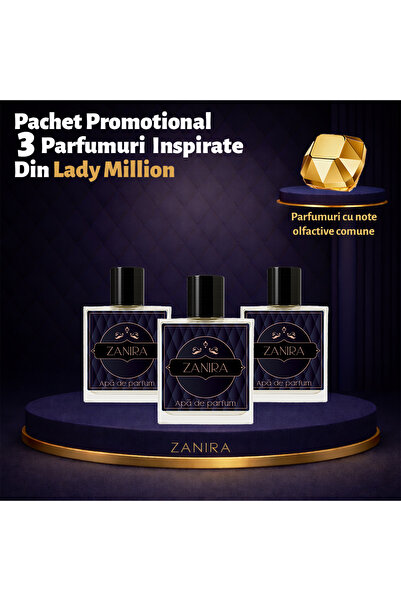 Zanira Set Promoțional 3 Parfumuri 129 – Inspirat din Lady Million