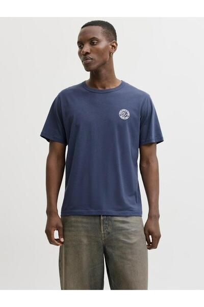 Jack & Jones تي شيرت جاك جونز أوليان ريلاكس فيت برقبة دائرية للرجال 12288107