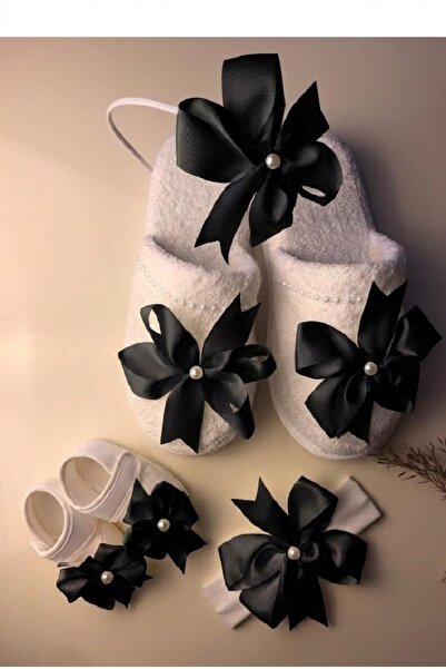 Massaltay مجموعة شباشب وتيجان للأمهات بعد الولادة مكونة من 4 قطع - مجموعة الأ...