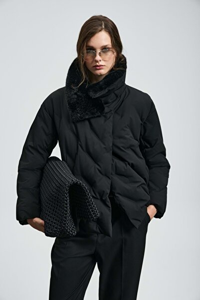 Lufian 122120047 Monica Goose down Women's Coat Black