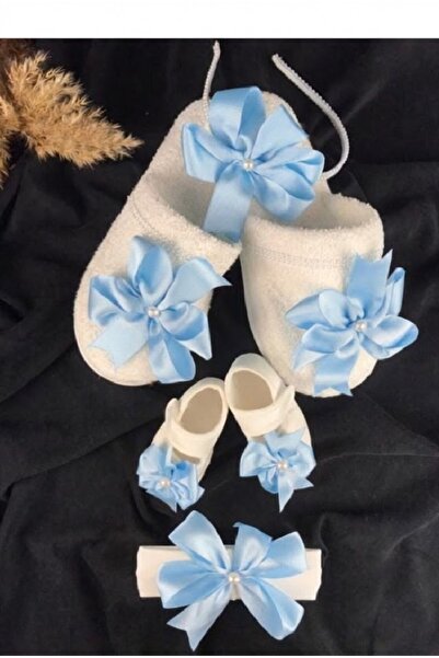 Massaltay Bowknot Maternity Slippers and Crown Set of 4 – Postpartum Mother Set